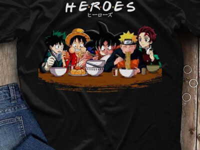 Heroes Friends Luffy Naruto Son Goku Tanjirou And Gon Freecss