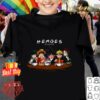 Heroes Friends Naruto Luffy Songoku Tanjirou Kamado Shirt