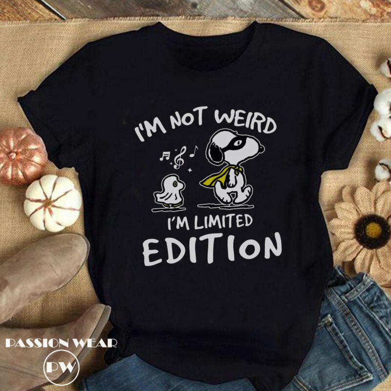 I’m Not Weird, I’m Limited Edition Snoopy Shirt, Funny Snoopy Shirt, Woodstock, Charlie Brown, Peanuts Fans Tee, Peanut Gang Shirt