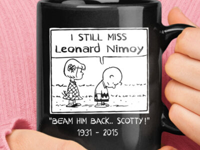 I Still Miss Leonard Nimoy Beam Him Back Scotty Charlie Snoopy Black Mug