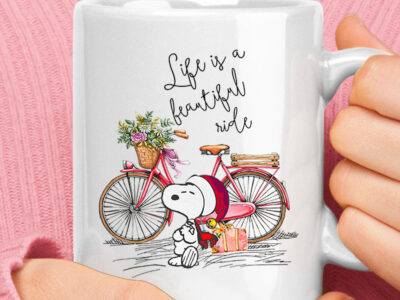 Life Is A Beautiful Ride Spring And Summer Snoopy Mug