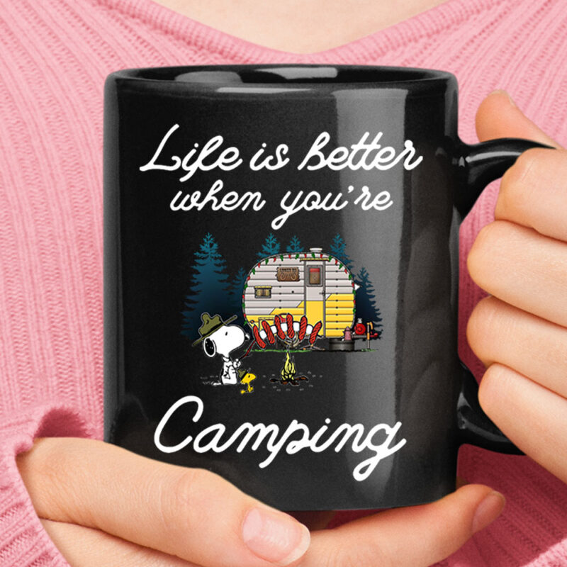 Life Is Better When You Are Camping Snoopy Mug