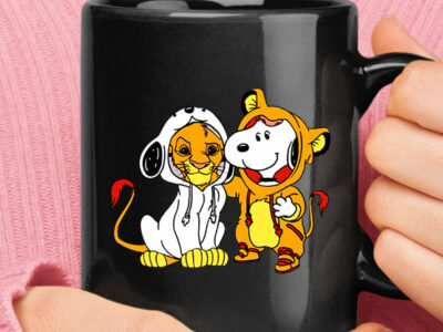 Lion King Simba And Snoopy Costume Exchange Mug