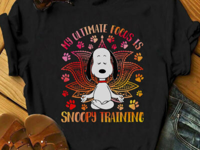 My Ultimate Focus Is Snoopy Training, Funny Snoopy Tee, Peanut Gang Tee, Woodstock, Charlie Brown, Cute Snoopy, Peanuts Shirt, Funny Gift
