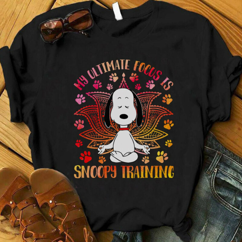 My Ultimate Focus Is Snoopy Training, Funny Snoopy Tee, Peanut Gang Tee, Woodstock, Charlie Brown, Cute Snoopy, Peanuts Shirt, Funny Gift