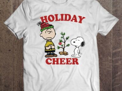 Peanuts Snoopy And Charlie Holiday Cheer T