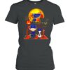 Snoopy and Charlie Brown Pumpkin St. Louis Blues Cardinals Halloween Moon shirt