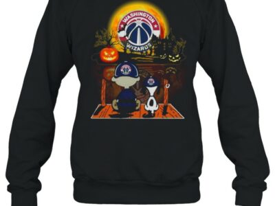 snoopy and charlie brown pumpkin washington wizards halloween moon shirt unisex sweatshirt