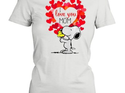 Snoopy And Woodstock I Love You Mom T-shirt