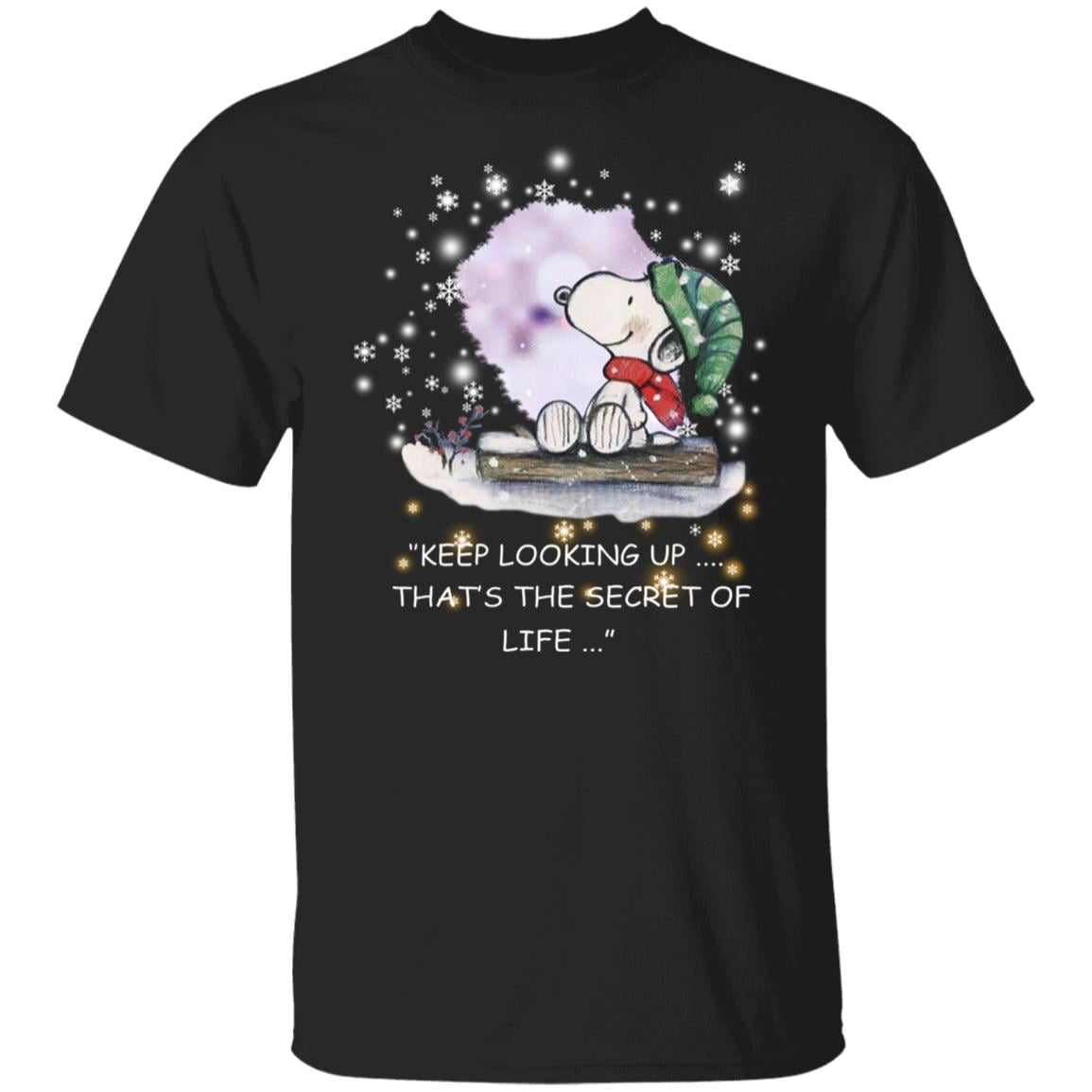 Snoopy And Woodstock Keep Looking Up That S The Secret Of Life Shirt Hersmiles