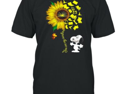 Snoopy And Woodstock You Are My Sunshine Sunflower Shirt