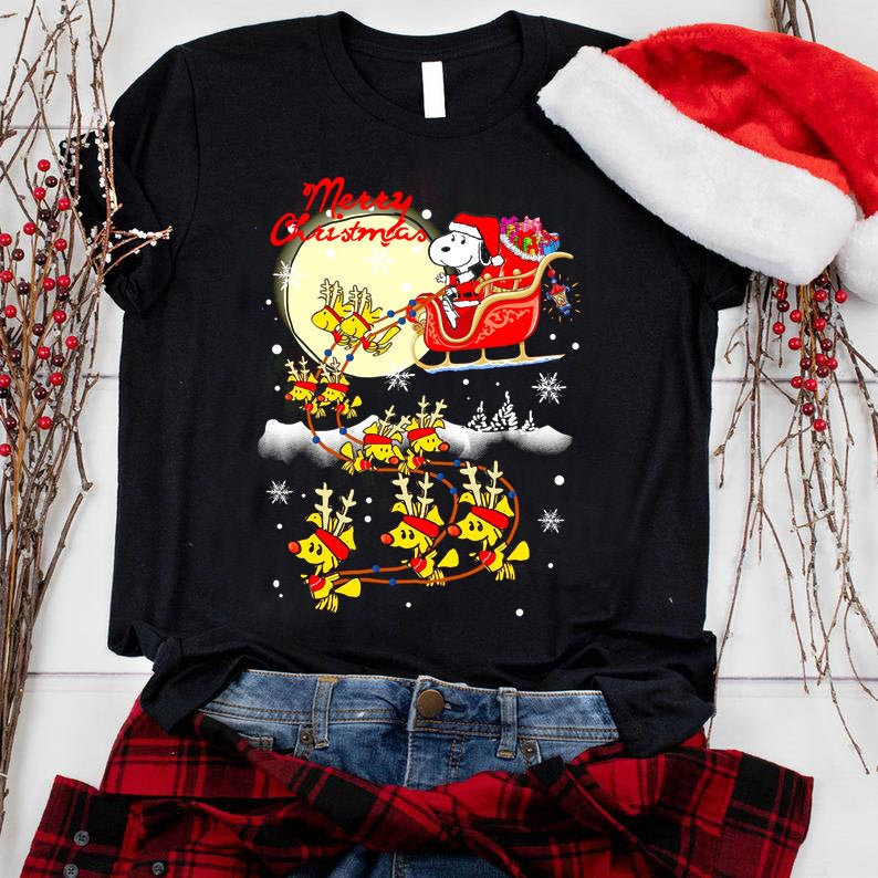 Snoopy Cute Christmas Shirt 2021, Snoopy Merry Christmas Shirt, Cute Snoopy Shirt, Christmas Gifts, Snowmen, Snowflake, Santa Hat, Reindeer,