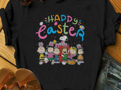 Snoopy Happy Easter Shirt, Peanuts Gang Happy Easter Shirt, Easter Gift, Charlie Brown, Woodstock, The Peanuts Movie, Peanuts Snoopy Easter