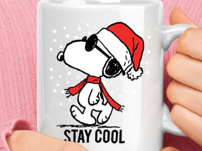Snoopy Joe Cool Stay Cool On Christmas Mug