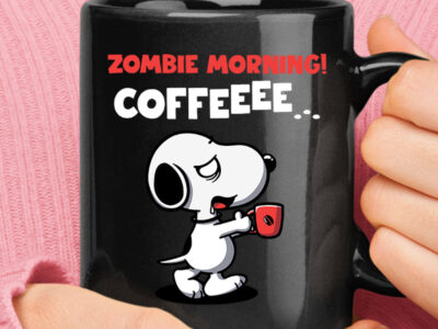 Snoopy Needs Coffee Zombie Morning Coffeeee Mug