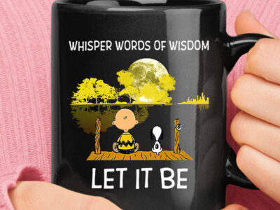 Whisper Words Of Wisdom Let It Be Charlie & Snoopy By The Lake Mug