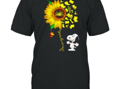 You Are My Sunshine Snoopy Woodstock Books Shirt