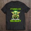 Stoned I Am Smoke More We Must Smoking Baby Yoda Weed Leaf Glass Bong