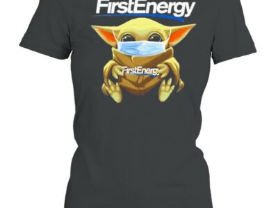 Baby Yoda face mask hug FirstEnergy shirt