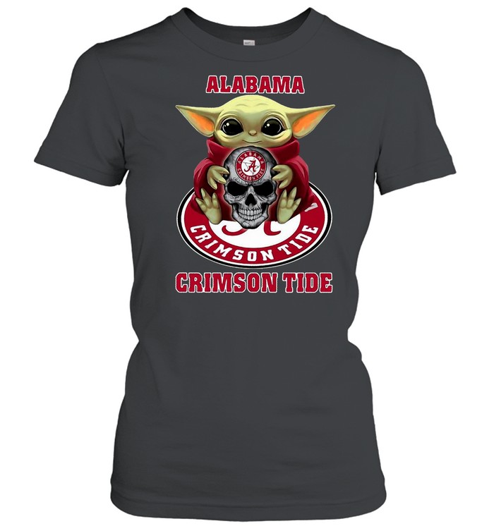Baby Yoda Hug Alabama Crimson Tide 