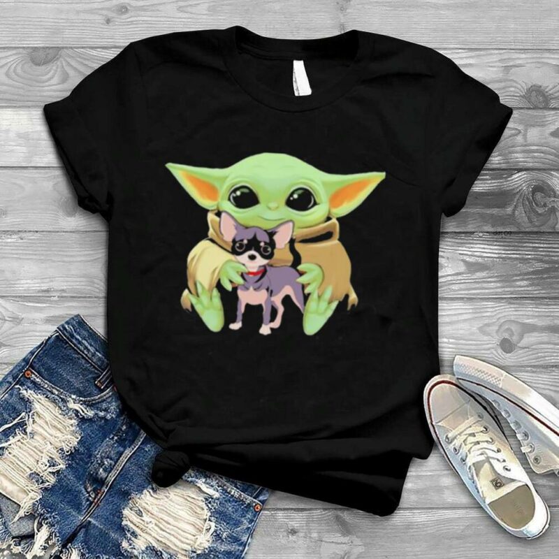 Baby Yoda Hug Chihuahua Dog Shirt