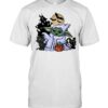 Baby Yoda in a ghost halloween shirt