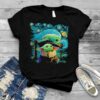 Baby Yoda In Night Star Wars Shirt
