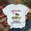 Baby Yoda Makes Me Happy Humans Make My Head Hurt Minnie Mickey Disney Flowers Shirt