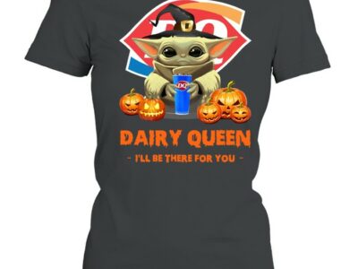 Baby Yoda Witch Hug Dairy Queen I’ll Be There For You Halloween shirt