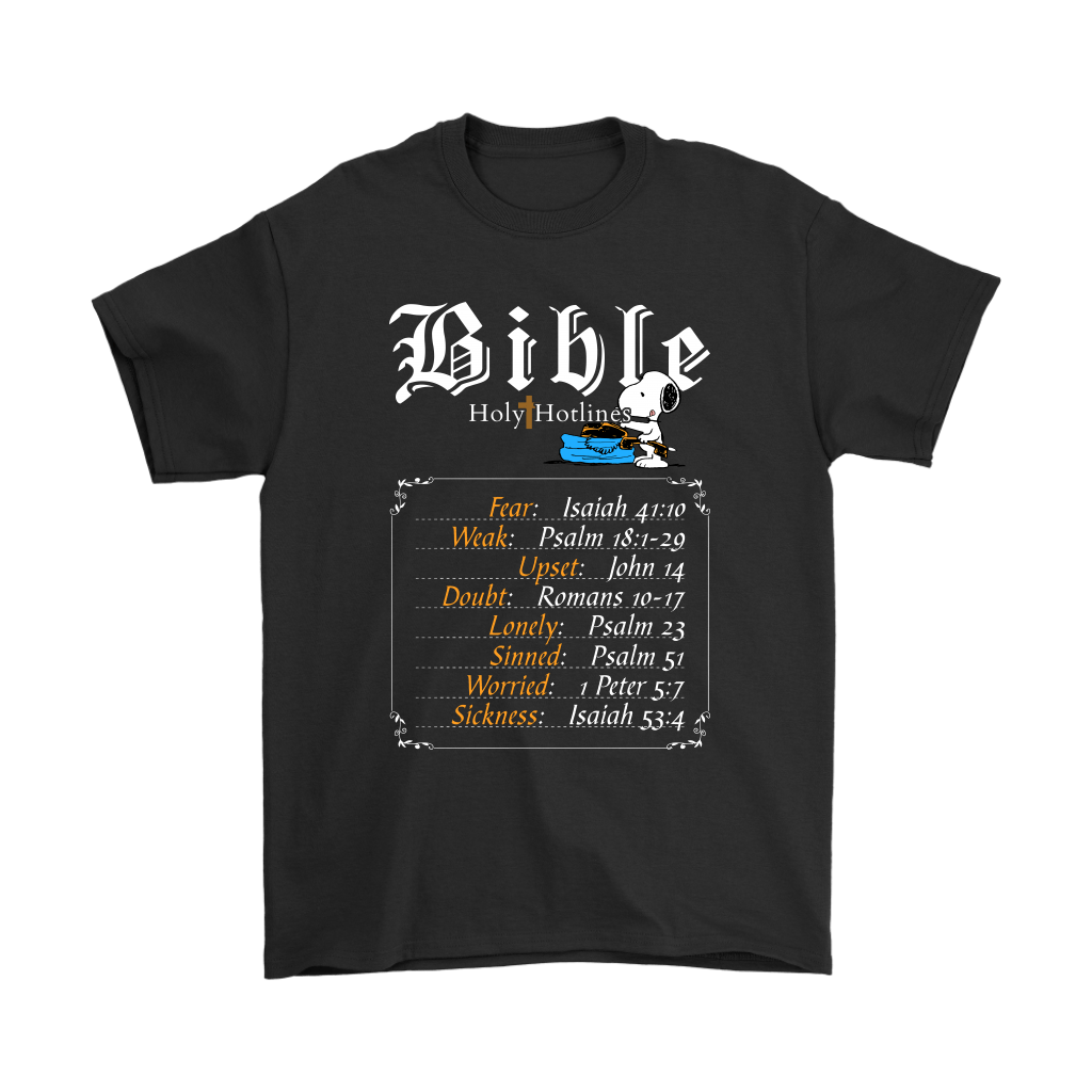Bible Holy Hotlines God Hear Our Prayers Snoopy Shirts