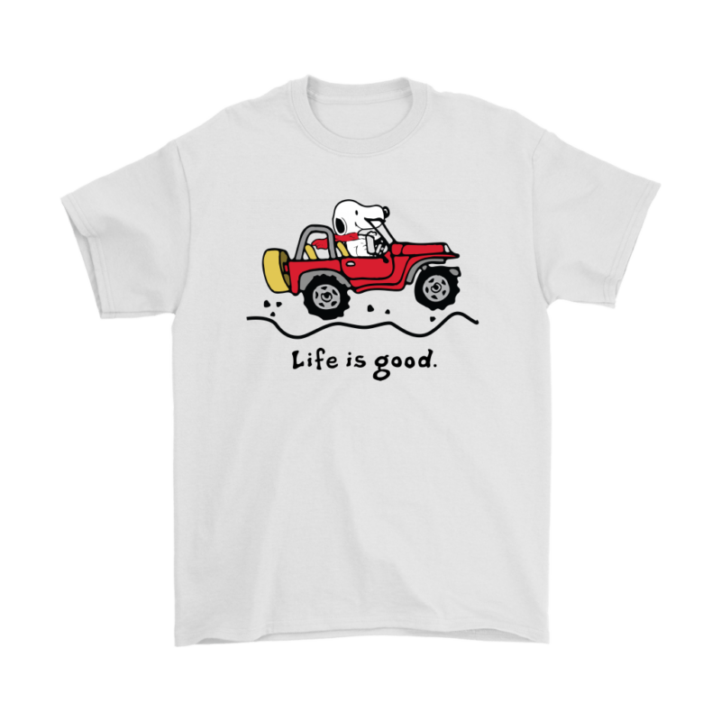 Driving A Jeep Car Life Is Good Snoopy Shirts