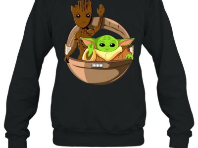 Cute-Waving-Baby-Groot-Baby-Yoda-In-Hover-Pram-Gift-Star-Wars-Guardians-Of-The-Galaxy-Shirt-Unisex-Sweatshirt.jpg