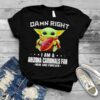 Damn Right I Am A Arizona Cardinals Fan Now And Forever Baby Yoda Shirt