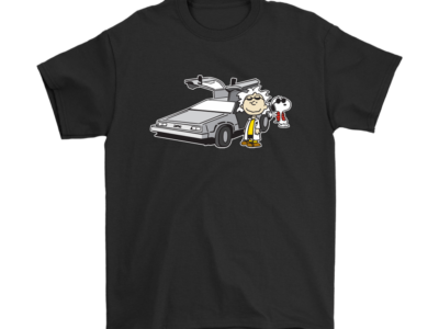 Doc Brown Back To Future Mashup Snoopy Shirts