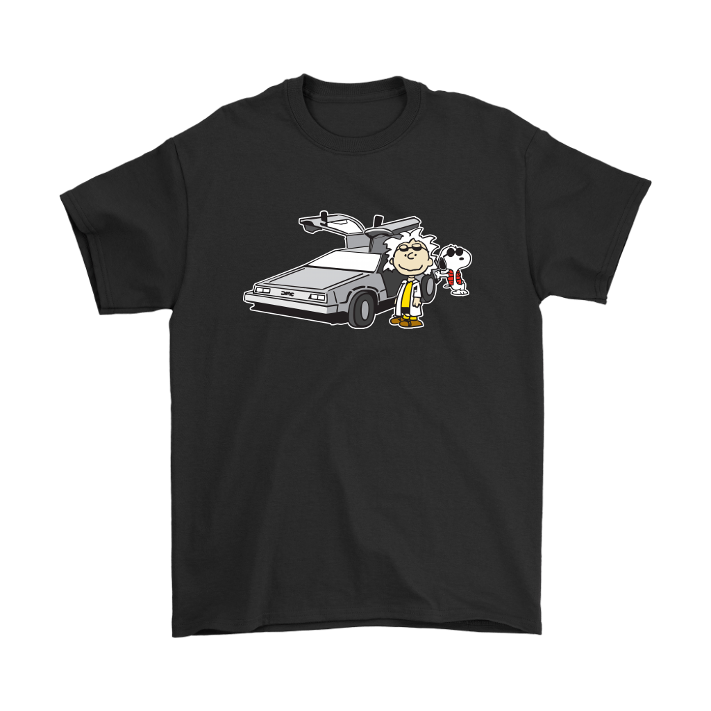 Doc Brown Back To Future Mashup Snoopy Shirts