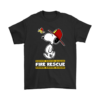 Firefighter Fire Rescue Woodstock Snoopy Shirts