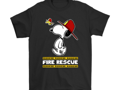 Firefighter Fire Rescue Woodstock Snoopy Shirts