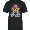 Happy force of July yoda firework independence day shirt