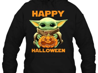 happy halloween pumpkin baby yoda