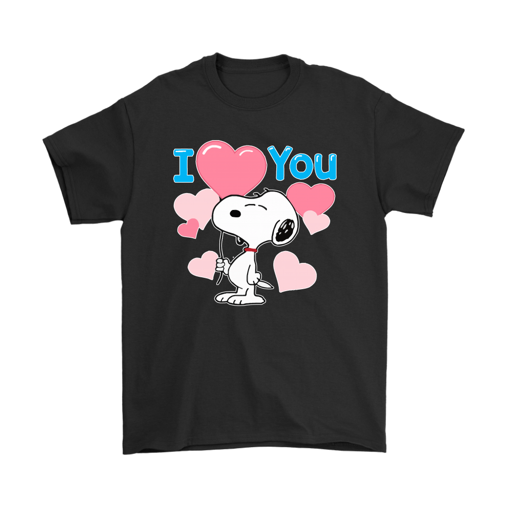 I Love You Heart Balloons Valentine Snoopy Shirts