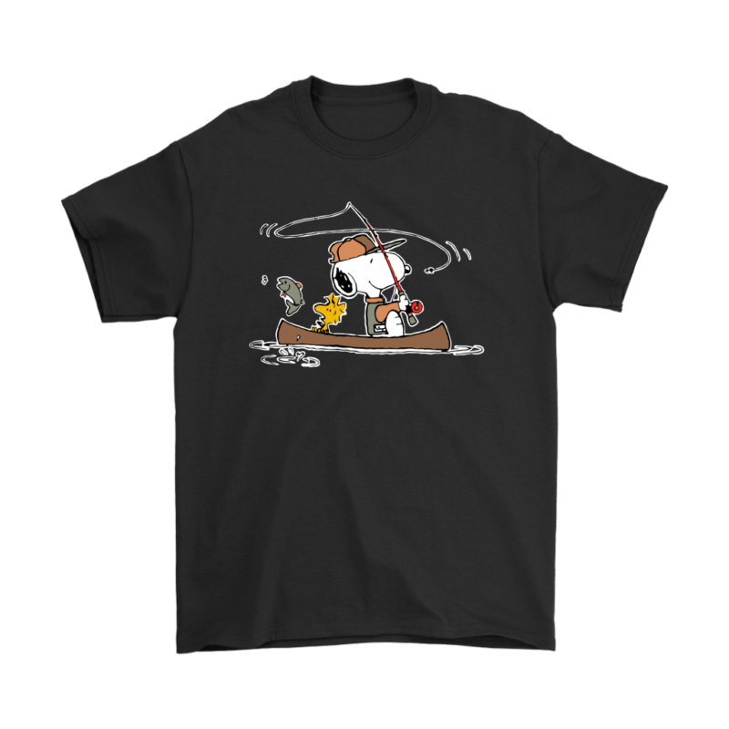 It’s Time To Go Fishing Woodstock & Snoopy Shirts
