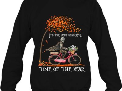 its the most wonderful time of the year mandalorian baby yoda bicycling autumn fall