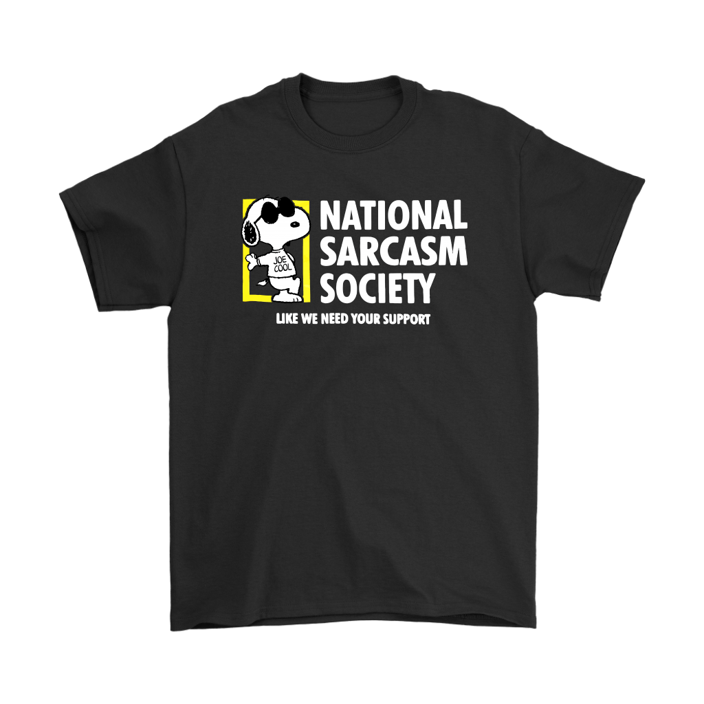 Joe Cool National Sarcasm Society Snoopy Shirts