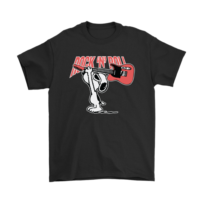 Rock And Roll Bashing The Bass Snoopy Shirts
