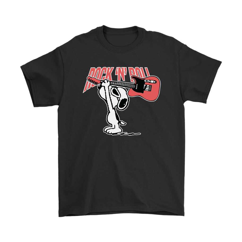 Rock And Roll Bashing The Bass Snoopy Shirts