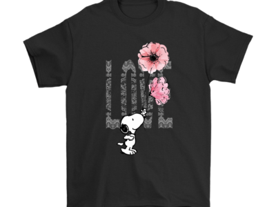 Reaching For Flowers Love Snoopy Shirts