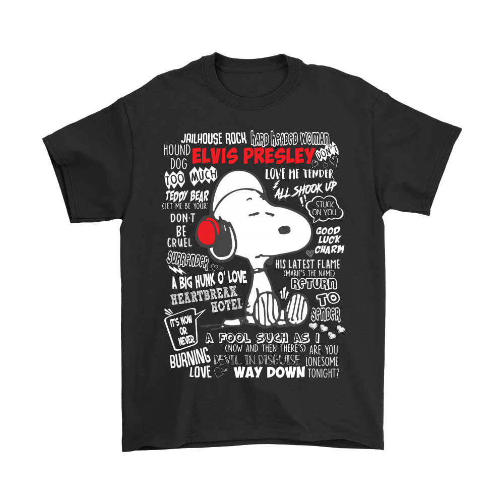 Listen To Elvis Presley Songs Snoopy Shirts