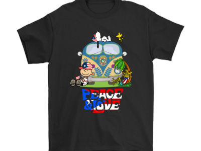 Peace And Love Puerto Rico Snoopy Shirts
