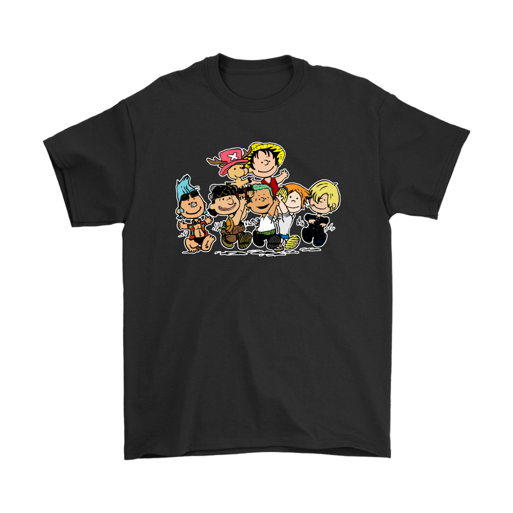 Peanuts One Piece Gang Mashup Snoopy Shirts - Hersmiles