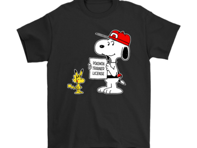 Pokemon Trainer License Snoopy Shirts